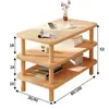 Mesa pequeña para la sala de estar, mesa de centro pequeña para el sofá, mesita auxiliar simple para uso doméstico, mesita de noche para el dormitorio, estante de almacenamiento, diseño simple para viviendas de alquiler