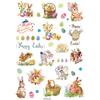 Pegatina de Tatuaje de Pascua Impermeable Sudor Dibujos Animados Huevo Niños Conejo Lindo Huevo Cara Pegatina Pegatina de Tatuaje de Pascua