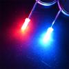 2X5X7 retangular plugue reto vermelho e azul duas cores contas de lâmpada tripé 257led luz indicadora de backlight lâmpada quadrada contas de lâmpada led