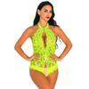 Lencería Sexy con Abertura en la Entrepierna para Mujer, Estilo Europeo y Americano, Atractivo Body Elástico Bordado con Abertura en la Entrepierna, Fuente de Amazon