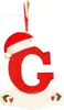 Letras Navideñas con Gorro Rojo Decoraciones de Letras, Adornos Colgantes para Árbol de Navidad DIY Colgantes Personalizados Regalos