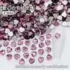 Acessórios de Joias em Formato de Coração de Pêssego de 4mm Joias DIY Diamante Decorativo Nail Art Diamante Usável Nail Art Joias Estilo Quente Atacado