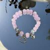 Pulsera de Bolsa de Dinero de Bambú de Imitación de Jade Blanco Natural para Mujer, Pulsera Vintage de Círculo Único, Puesto de Regalos, Artesanía Popular de Venta Caliente en Lugar Turístico