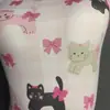 Traje de baño de una sola capa para mujer con diseño de gatito de dibujos animados, una pieza, conservador, escote bajo, cobertura alta, adecuado para el entrenamiento de chicas estudiantes