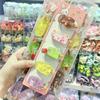 Paleta de Juguete Creativa con Sabor a Frutas Chocolate Cereza Flor de Cerezo Fresa que Brilla en la Oscuridad Pinza para el Cabello de Niña Clip para el Cabello de Niña