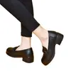Mocasines de Estilo Nuevo para Mujer, Nuevos para Primavera, Suela Blanda, Suela Gruesa, Slip-On, Antideslizantes, Zapatos Pequeños de Cuero Estilo Británico