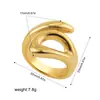 Moda Europea y Americana Anillo Vertical Irregular Moda Femenina Anillo Geométrico Irregular Anillo Multiestilo Mujeres