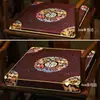 Almofada de Sofá Mogno Estilo Chinês Cadeira Banqueta Poltrona Madeira Maciça Cadeira Chapéu Oficial Esponja Látex Almofada de Cadeira de Jantar Almofada de Cadeira de Chá Verão