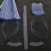 Fabricantes de Wenzhou oferecem inserções transparentes de plástico PVC para colarinho de camisa feitas sob medida, acabamentos de colarinho de camisa de PET e outros acessórios para camisa.