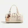 Bolsa Boston Elegante de Alta Qualidade para Mulheres, Bolsa de Ombro Brilhante da Moda, Versátil para o Dia a Dia, Bolsa Transversal de Luxo Leve para Mulheres