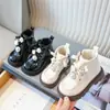 Botas Martin para Niña Estilo Otoño/Invierno 2026 Versión Coreana Botines Cortos Cálidos con Felpa Suave Suela Blanda Botas de Cuero Estilo Británico para Niños