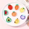 Resina diy accesorios plato de fruta de dibujos animados pegamento de crema carcasa de teléfono móvil llavero de refrigerador hecho a mano