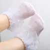 Calcetines de Niña Calcetines de Malla con Encaje de Verano Niños Algodón Peinado Transpirables Absorbentes de Sudor Calcetines Cortos
