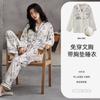 Liquidación Otoño e InviernoFadaiqi Nuevo Conjunto de Cardigan de Manga Larga y Pantalón Largo de Algodón Puro para Mujer con Almohadillas en el Pecho Ropa de Casa