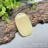 Artesanato de Jade Jade Afegão Grau Gordo Jade Branco Marca da Paz Raiz de Lótus Pó Pingente Pingente para Homens e Mulheres Venda por Atacado
