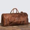 Bolsa de viagem portátil masculina de couro de cavalo louco transfronteiriço de couro genuíno ombro crossbody fitness bolsa de bagagem de viagem de negócios de grande capacidade