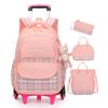 Mochila Escolar Natural Peixe Nova Grau 2 a 6 Subida de Escada para Meninos e Meninas do Ensino Fundamental Grande Capacidade Cabelo Removível