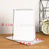 Venta al por mayor del fabricante En stock Base para calendario de escritorio Soporte 8 pulgadas Versión horizontal A5 Triangular Papel perlado 2027 Oficina Estilo simple