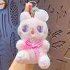 Llavero con colgante de muñeco de peluche de dibujos animados, creativo, Sanrio, pareja, bolso de coche, adornos, pequeño regalo al por mayor