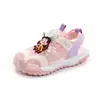 Sandálias Infantis Verão 2025 Novos Calçados Infantis Tênis Crianças Médias e Grandes Meninos Fecho Giratório Bico Fechado Sapatos de Praia