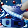 Zapatos de Patines de Cuatro Ruedas Baratos para Niños al por Mayor, Patines de Ruedas Retráctiles Invisibles para Niñas, Patines de Ruedas de Ocho Ruedas Deportivos para Estudiantes Niños