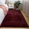 Alfombra de Felpa Larga Estilo Ins para Dormitorio junto a la Cama, Alfombrilla Antideslizante para Sala de Estar con Mesa de Café y Sofá, Aislante Frío para Pies junto a la Cama