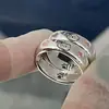 Anel de filhote de cachorro e gatinho novo feminino micro cravejado amor sem zircônia pata de gato doce ajustável anel de dedo versátil para namoradas