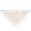 Collar de Borla Europeo y Americano para Mujer Todo Fósforo Diseño de Lujo Ligero Sin Color Primavera y Verano Gargantilla y2k