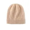 Lã Cashmere 2026 Outono/Inverno Novo Chapéu de Tricô Casual Quente Moda com Padrão Dobrável com Proteção para Orelhas Cor Sólida