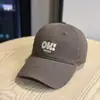 Gorra de Béisbol Bordada Nueva Letra Ok para Mujer de Primavera y Verano, Visera Solar Versátil, Circunferencia de Cabeza Grande, Parte Superior Suave, Ala Ancha, Gorra de Hombre de Moda