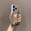 Capa de Celular Sobremesa Gelatinosa Adequada para Iphone17, 16/14Pro, Apple 13Pro, Superfície Espelhada, 15Promax, 17A