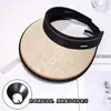Sombrero de Sol Upf50+ Ala Ancha Verano Ciclismo Anti-Uv Parte Superior Vacía Sombrero de Sol para Mujer Sombrero de Sol Uv para Cubrir la Cara