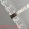 Encaje de malla popular de seda de leche bordado de 7 cm, ribete bordado, hermosa lencería de espalda, puños, escote, accesorios para el dobladillo de la falda