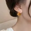 Pendientes de Corazón Exquisitos de Lujo Ligero con Diseño Único y Sensación de Alta Gama, Adecuados para el Viaje Diario y Accesorios de Oreja Simples Versátiles