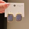 Pendientes Vintage de Plata con Zirconia Incrustada en Forma de Corazón y Flor, Presentando un Diseño de Gota de Agua, Ofreciendo una Sensación de Lujo Ligero y Gama Alta, Exquisitos Accesorios para el Oído