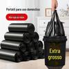 Sacos de lixo portáteis extra grosso casa grande e médio tamanho cozinha colete preto sacos plásticos fabricantes atacado