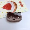 Veludo Versão Coreana Enchimento de Algodão Estéreo Cabeça de Gato Kt Desenho Animado Acessórios Capa de Celular Material Bolsa Pingente Roupas Sapatos e Meias Acessórios