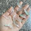 20 Piezas de Hojas y Pétalos de Algas Glaseadas de 12*34mm Pasador Antiguo para el Cabello DIY Roca Oscilante Pasador de Jade con Cuentas Atado de Flores Accesorios Florales