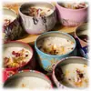 Velas Perfumadas con Flores Secas para Calmar la Mente, Fragancia para Dormitorio, Incienso de Interior de Larga Duración, Regalos de Nicho, Caja de Regalo