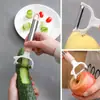 Descascador Raspador Multifuncional Doméstico de Cozinha com Cabo Longo Ferramenta Criativa para Batata Maçã Descascador