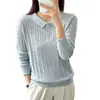 Suéter de malha com gola polo estilo francês e mangas compridas para mulheres, corte solto, adequado para primavera, outono e inverno, peça externa macia e aconchegante