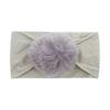 Diademas Europeas y Americanas para Bebé, Nuevas Diademas Elásticas de Nylon con Pompones para Bebé, Accesorios para el Cabello de Bebé Suaves y Cómodos para Todas las Estaciones