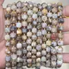6mm 8mm Pedra Natural Cristal Ágata Canto Chanfrado Quadrado DIY Pulseira Colar Acessórios de Joias Produtos Semi-Acabados Atacado