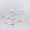 Plata Esterlina 925 Serpiente Zodiacal Serpiente Chica Colgante Año Serpiente Cadena Clavícula Joyería Fina para Mujer Accesorios de Plata DIY