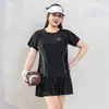 Traje de baño de talla grande para mujer, falda de una pieza, suelto, cubierto de carne, ajustado, conservador, color sólido, vacaciones de primavera, traje de baño para chica gordita, al por mayor