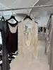 DestacadoYuran 26 Colección Primavera/Verano Nuevo Cardigan de Punto Grueso de Hilo de Algodón Hueco Tejido a Mano de Manga Larga Oversized
