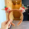 2024 Tiara de chifre de Natal tiara de atmosfera laço fofa todos os jogos acessórios de cabelo Headdress de feriado europeu e americano