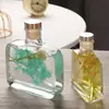 Botella Cuadrada Plana de Aromaterapia Modelo Nuevo Transfronterizo para Ins 100ml Botella Vacía de Perfume para Hotel Restaurante Botella de Aceite Esencial Botella de Vino de Frutas