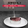 Prensa Redonda para Bolo de Aço Inoxidável Cozinha Doméstica Hambúrgueres Artesanais Hambúrgueres de Carne Bolinhos de Arroz DIY Molde para Massa de Pastel