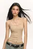 10183 # Estilo Novo de Verão Renda Pura Renda Botão Design Camisola Slim Fit Peça Única Feminina com Bojo